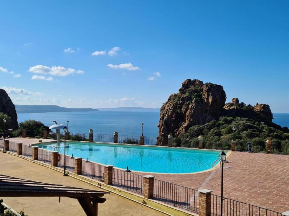 L'Estasi Tanca Piras A Bordo Piscina Con Vista Mare Βίλα Nebida Εξωτερικό φωτογραφία