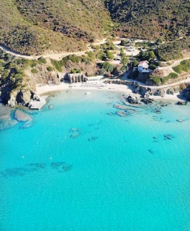 L'Estasi Tanca Piras A Bordo Piscina Con Vista Mare Βίλα Nebida Εξωτερικό φωτογραφία