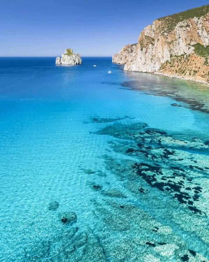 L'Estasi Tanca Piras A Bordo Piscina Con Vista Mare Βίλα Nebida Εξωτερικό φωτογραφία