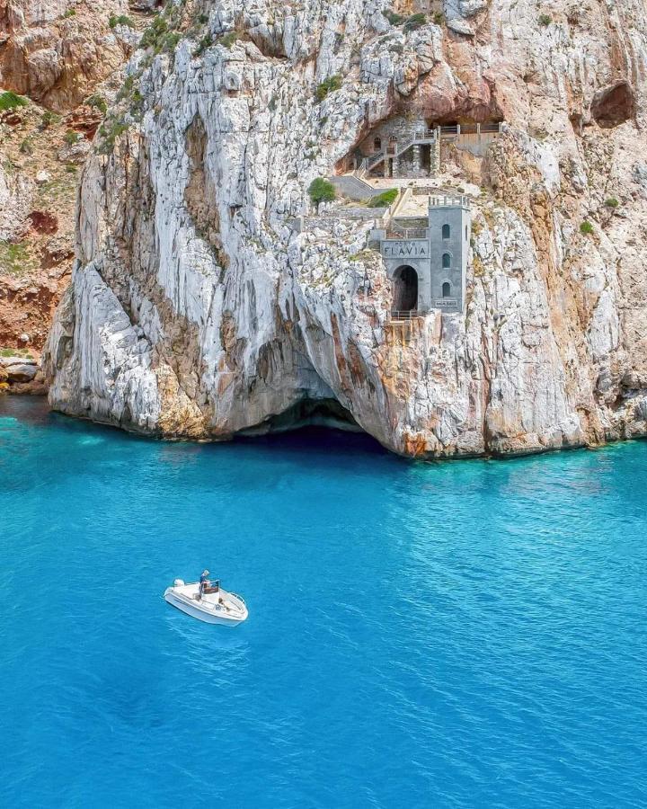 L'Estasi Tanca Piras A Bordo Piscina Con Vista Mare Βίλα Nebida Εξωτερικό φωτογραφία