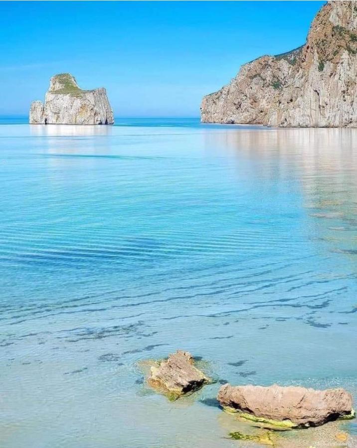 L'Estasi Tanca Piras A Bordo Piscina Con Vista Mare Βίλα Nebida Εξωτερικό φωτογραφία